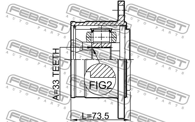 Buy Febest 0411-V75RH at a low price in United Arab Emirates!