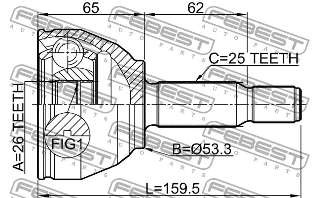 Buy Febest 2110TRCD – good price at EXIST.AE!