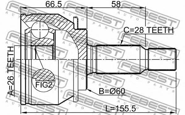 Buy Febest 0410NA4 – good price at EXIST.AE!
