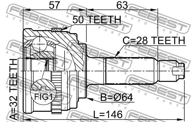 Buy Febest 0310-033A50 at a low price in United Arab Emirates!