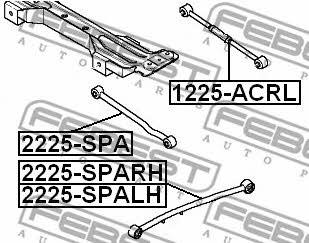 Track Control Arm Febest 2225-SPALH
