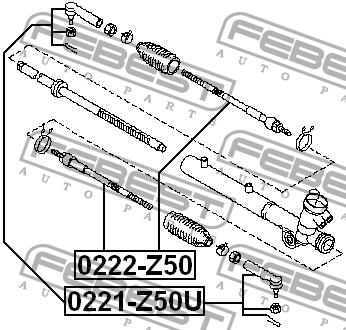 Febest Inner Tie Rod – price 48 PLN