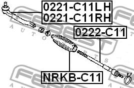 Febest Inner Tie Rod – price 49 PLN