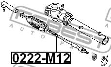 Inner Tie Rod Febest 0222-M12