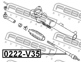 Febest Inner Tie Rod – price 53 PLN