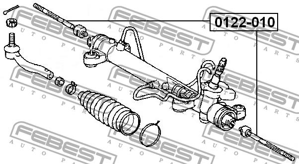 Febest Inner Tie Rod – price 69 PLN