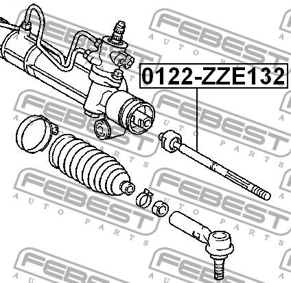 Febest Inner Tie Rod – price 49 PLN