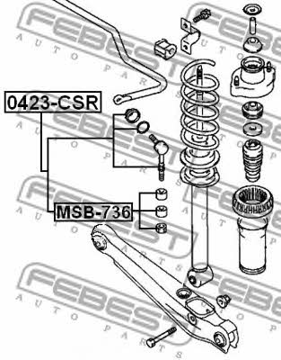 Febest Rear anti roll bar link – price 35 PLN