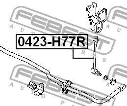 Febest Rear anti roll bar link – price [object Object] PLN