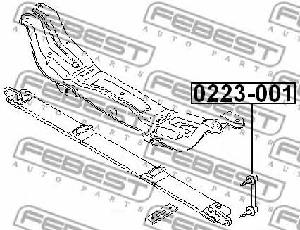 Febest Rear anti roll bar link – price [object Object] PLN