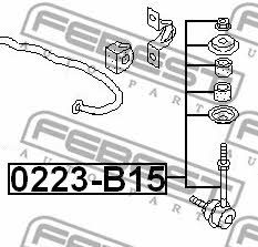 Febest Rear anti roll bar link – price 43 PLN