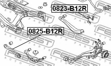 Rear stabilizer bar Febest 0823-B12R