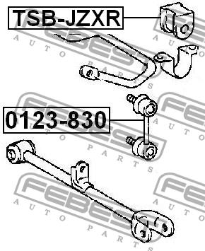 Rear anti roll bar link Febest 0123-830