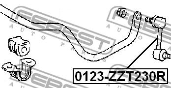 Febest Rear anti roll bar link – price [object Object] PLN