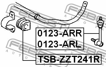 Febest Rear anti roll bar link – price 33 PLN