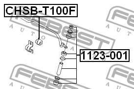 Febest Front anti roll bar link – price 26 PLN