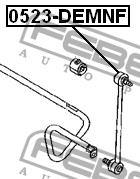 Front stabilizer bar Febest 0523-DEMNF