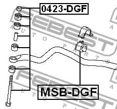 Febest Front anti roll bar link – price 25 PLN