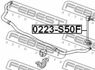 Febest Front stabilizer bar – price 50 PLN
