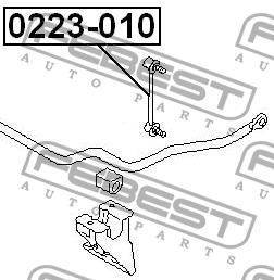 Febest Front anti roll bar link – price 40 PLN