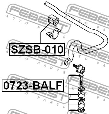 Febest Front stabilizer bar – price 38 PLN