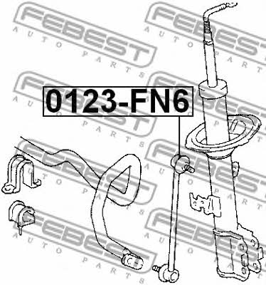Front stabilizer bar Febest 0123-FN6