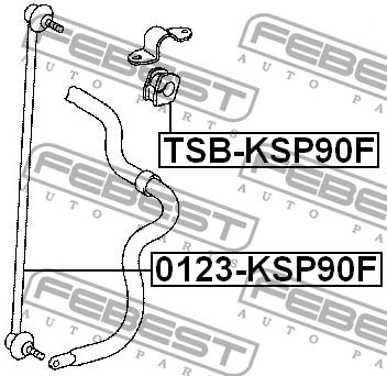 Febest Rear anti roll bar link – price 45 PLN