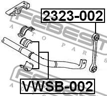 Febest Front anti roll bar link – price 65 PLN