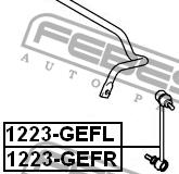 Front Left anti roll bar link Febest 1223-GEFL