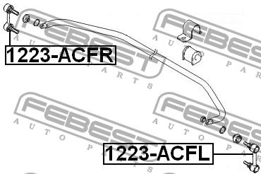 Febest Front stabilizer bar, right – price 37 PLN