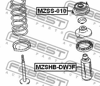 Febest Bellow and bump for 1 shock absorber – price [object Object] PLN