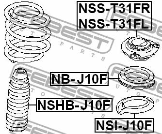 Febest Bellow and bump for 1 shock absorber – price 48 PLN