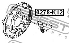 Wheel Brake Cylinder Febest 0278-K12
