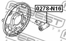Wheel Brake Cylinder Febest 0278-N16