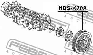 Febest Pulley crankshaft – price