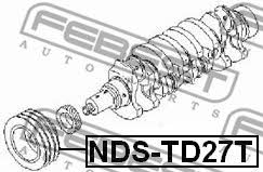 Pulley crankshaft Febest NDS-TD27T