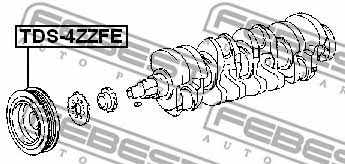 Febest Pulley crankshaft – price [object Object] PLN