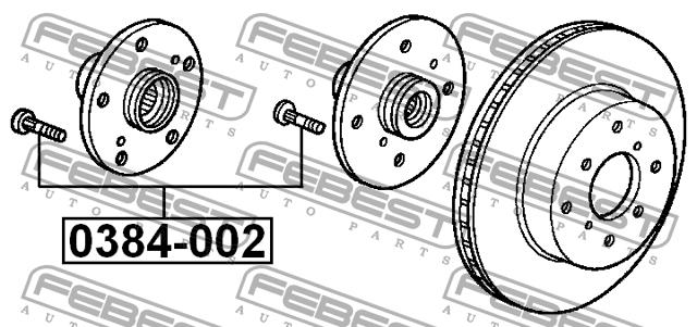 Wheel Stud Febest 0384-002