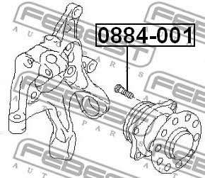 Wheel Stud Febest 0884-001