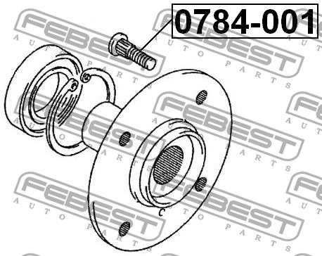 Wheel Stud Febest 0784-001
