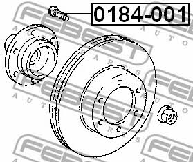 Wheel Stud Febest 0184-001