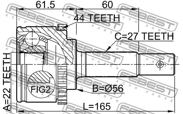 Febest CV joint – price