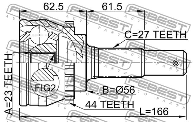 Buy Febest 0210V10A44 – good price at EXIST.AE!