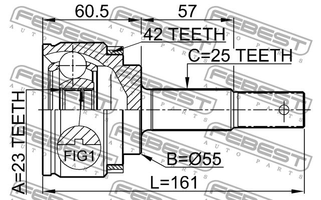 Febest CV joint – price