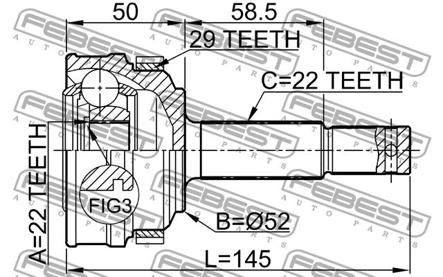 Buy Febest 1810-175A29 at a low price in United Arab Emirates!
