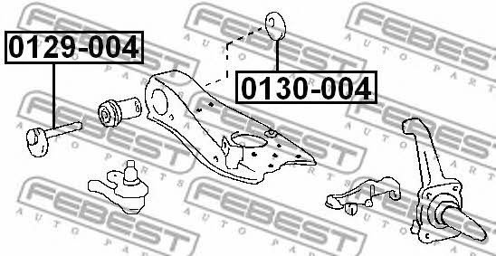 Eccentric washer Febest 0130-004
