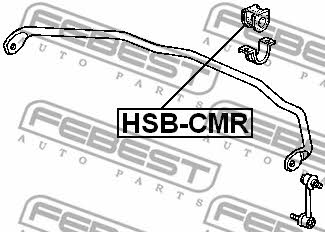 Rear stabilizer bush Febest HSB-CMR