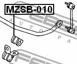 Rear stabilizer bush Febest MZSB-010