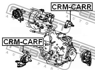 Engine mount, front Febest CRM-CARF