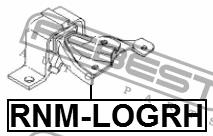 Engine mount right Febest RNM-LOGRH
